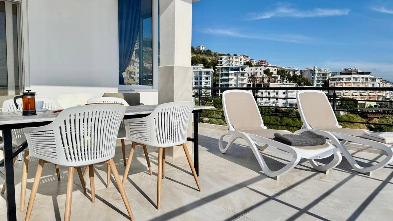 Viola Sea View Penthouse Apartment Sarande Ngoại thất bức ảnh