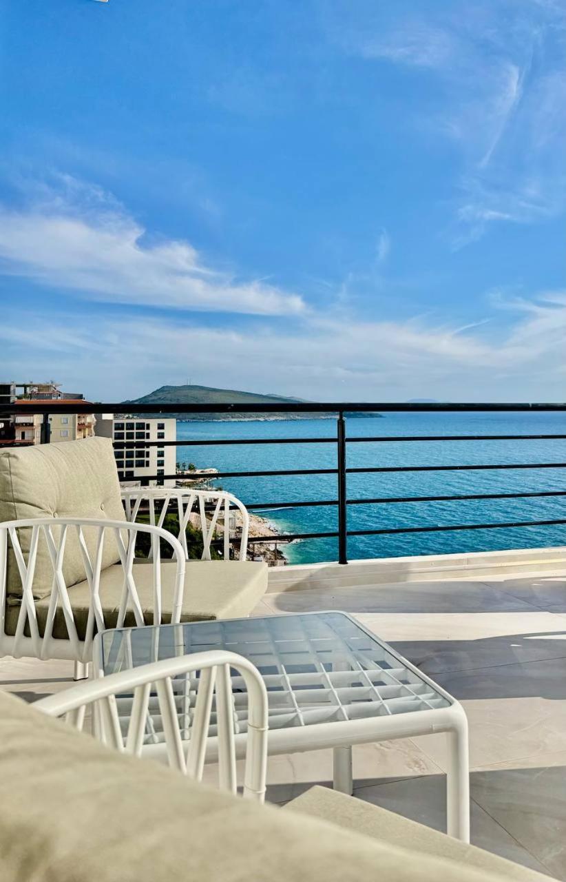 Viola Sea View Penthouse Apartment Sarande Ngoại thất bức ảnh